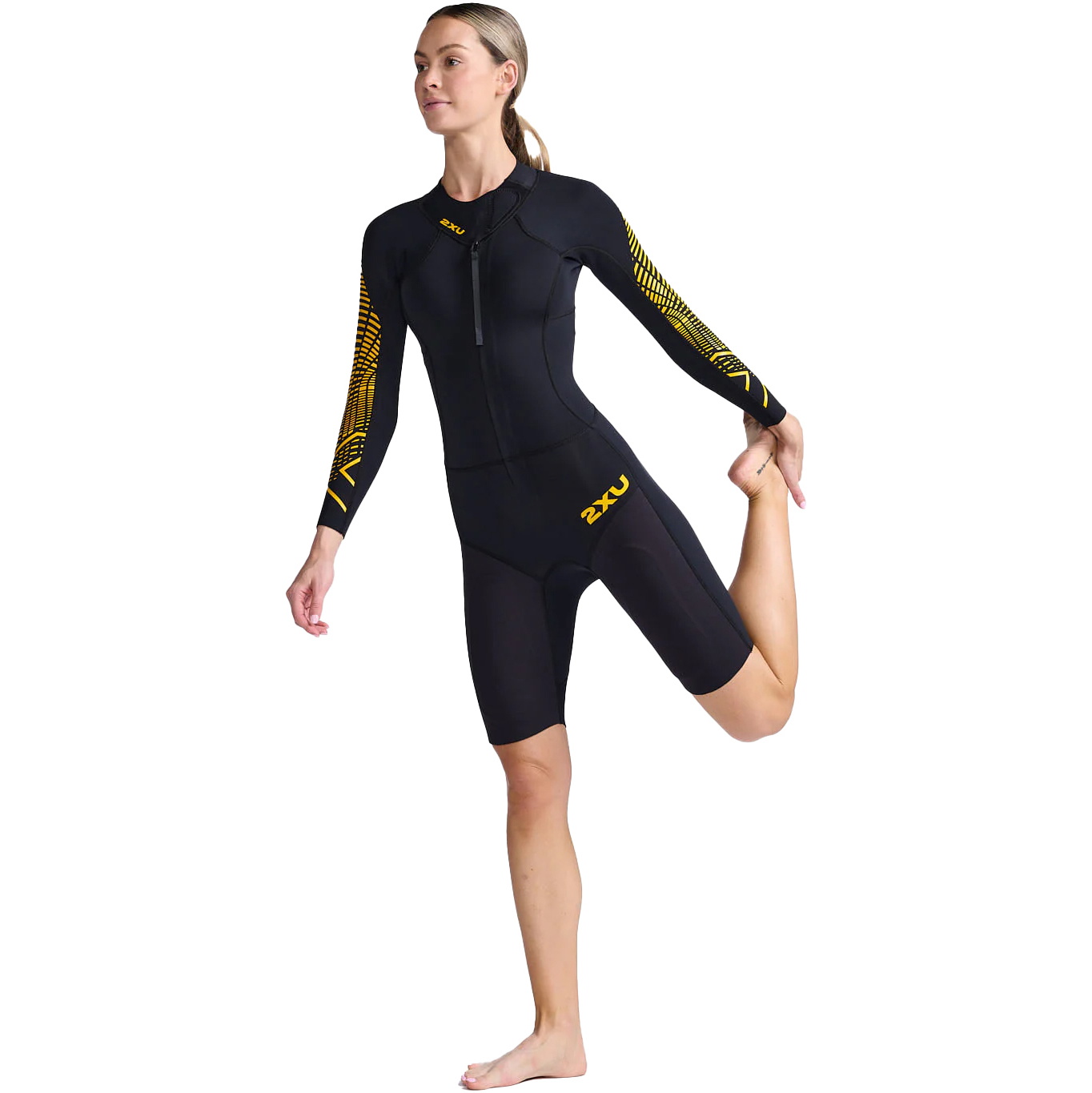2026 2XU Dames Propel Swim Run Wetsuit WW5480c - Black / Ambition
